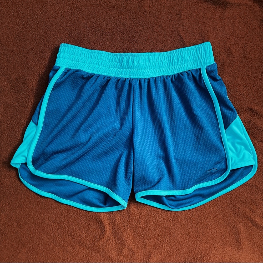 Champion Dry Fit Shorts Blue Mesh Women S
